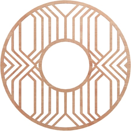 Ekena Millwork Empire Wood Fretwork Pierced Ceiling Medallion, Cherry, 32"OD x 11 3/4"ID x 1/4"T CMWP32X32X0250EPCH